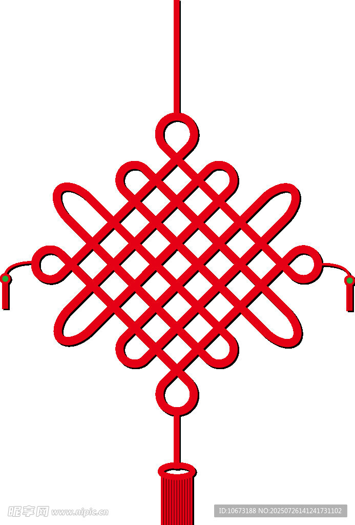 中国传统红色中国结