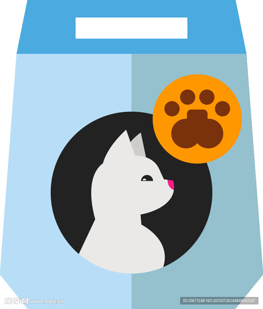 可爱猫咪宠物袋图标