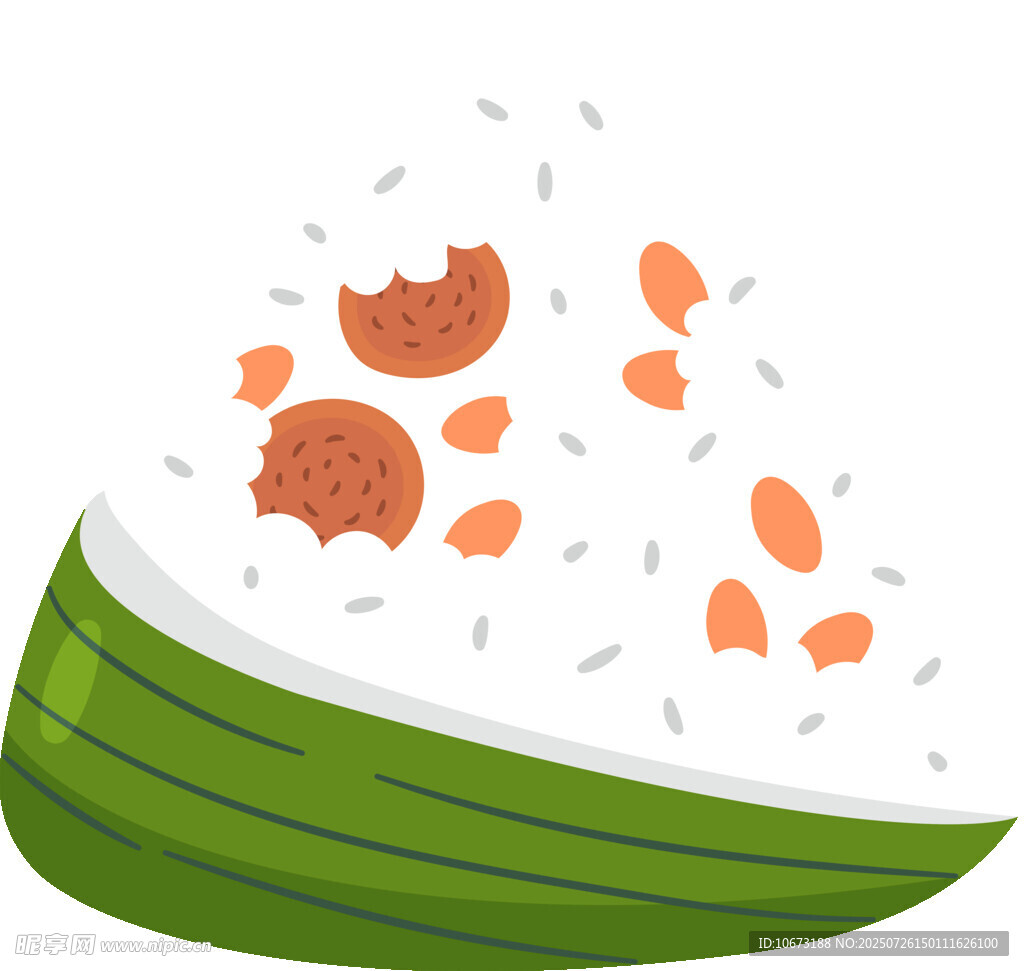美味粽子馅料丰富诱人