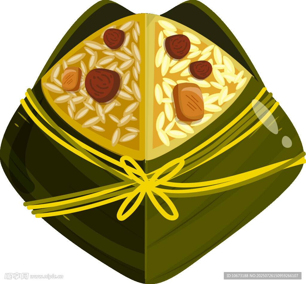 美味粽子插画