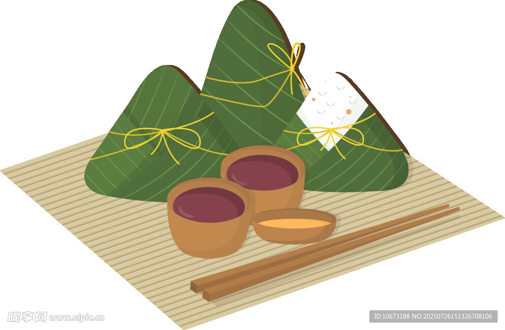 端午粽子与茶饮组合