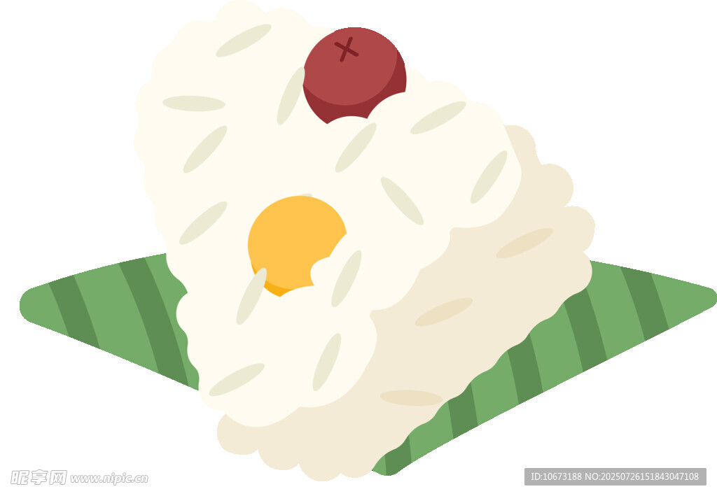 美味粽子插画