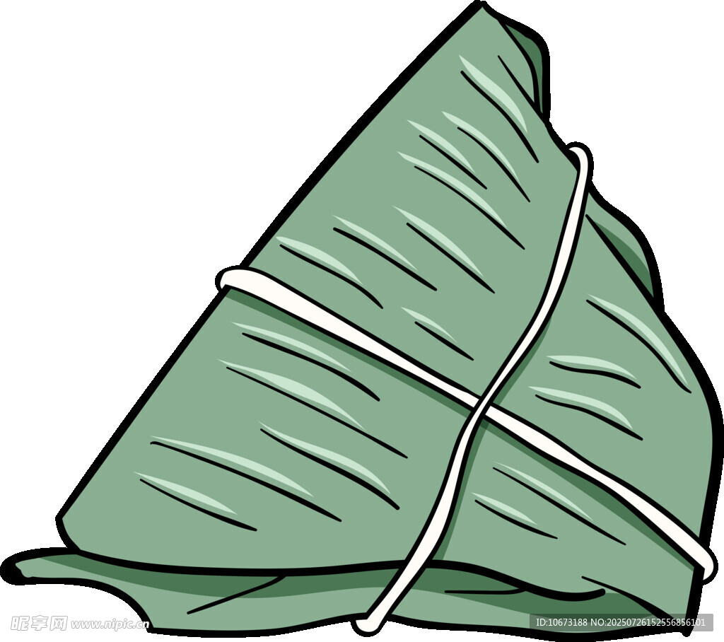 卡通风格美味三角粽