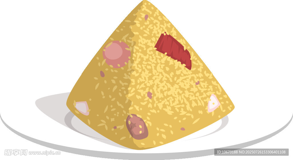 美味三角形糕点