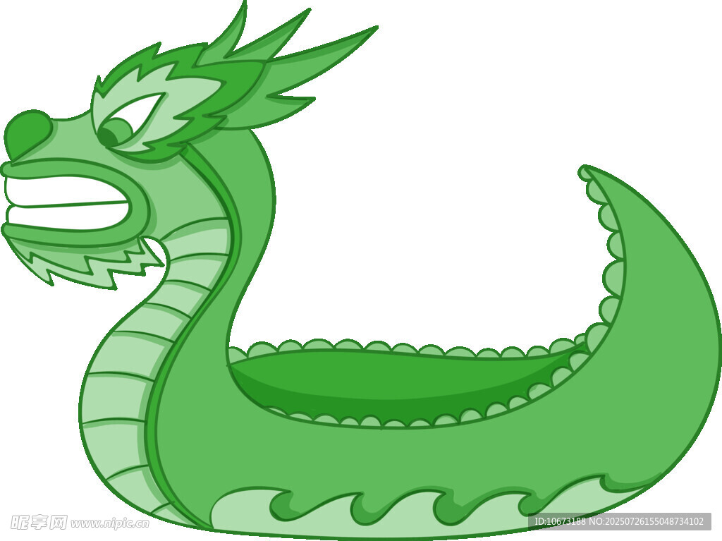 绿色卡通龙形象