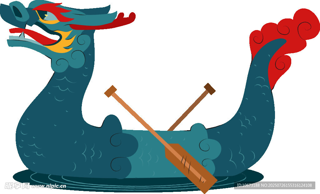 龙舟造型船传统元素浓