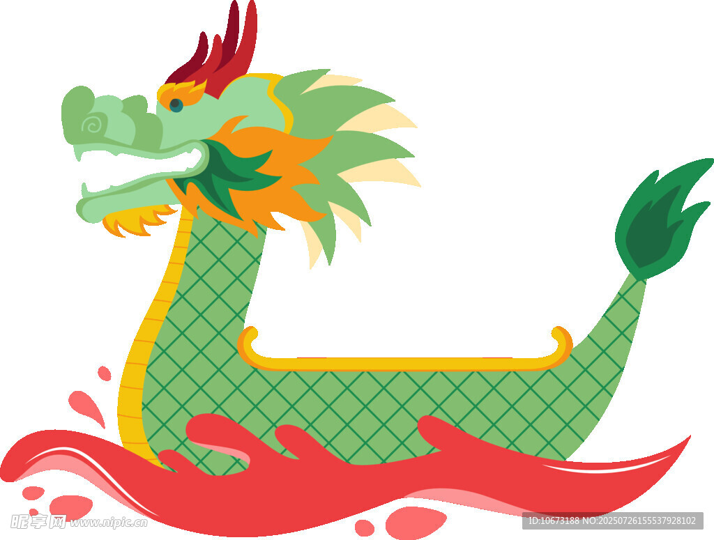 卡通龙舟形象