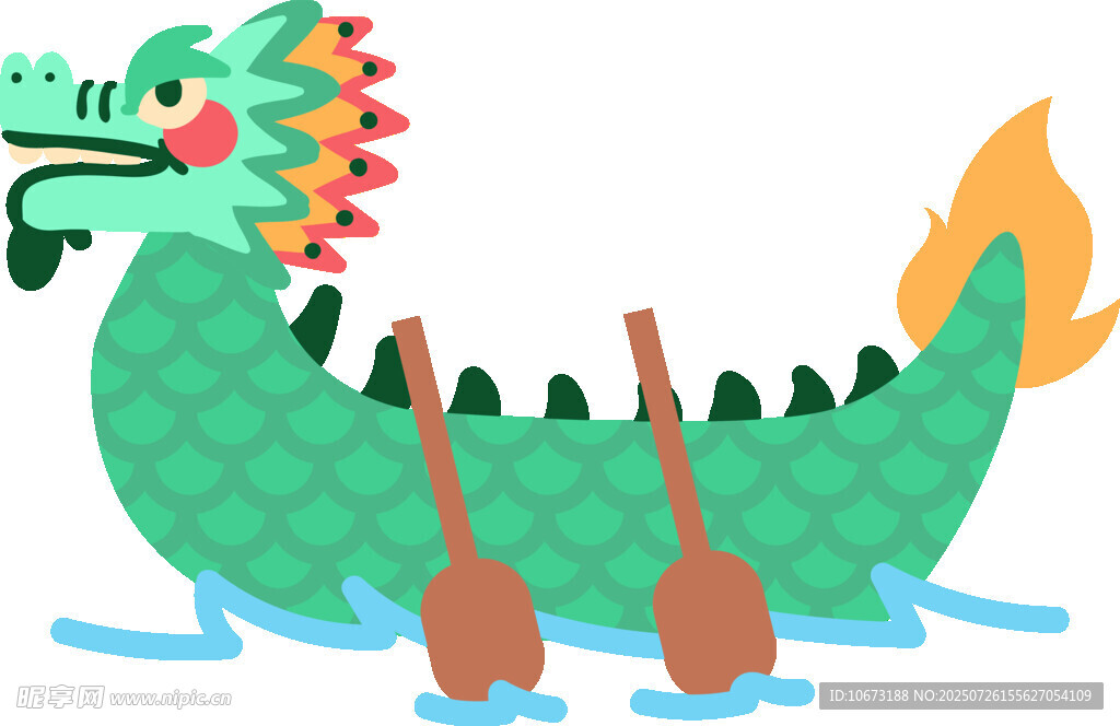 龙舟竞渡水上场景