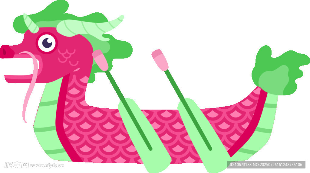 卡通龙舟插画