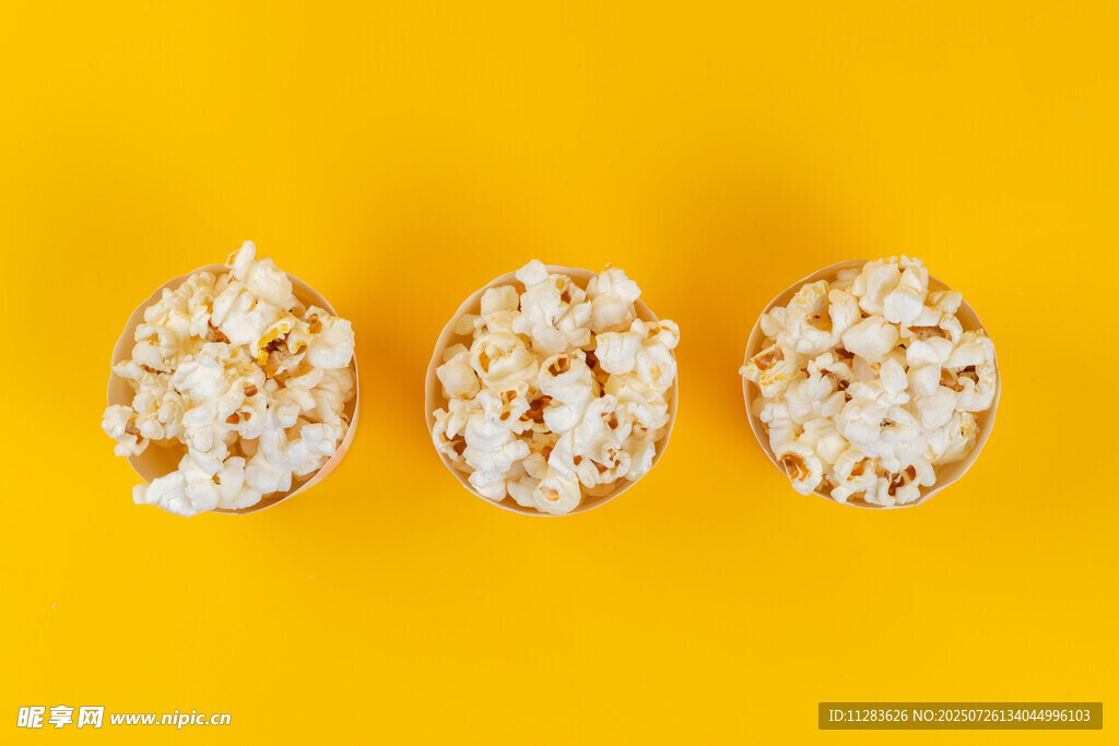 三颗美味爆米花