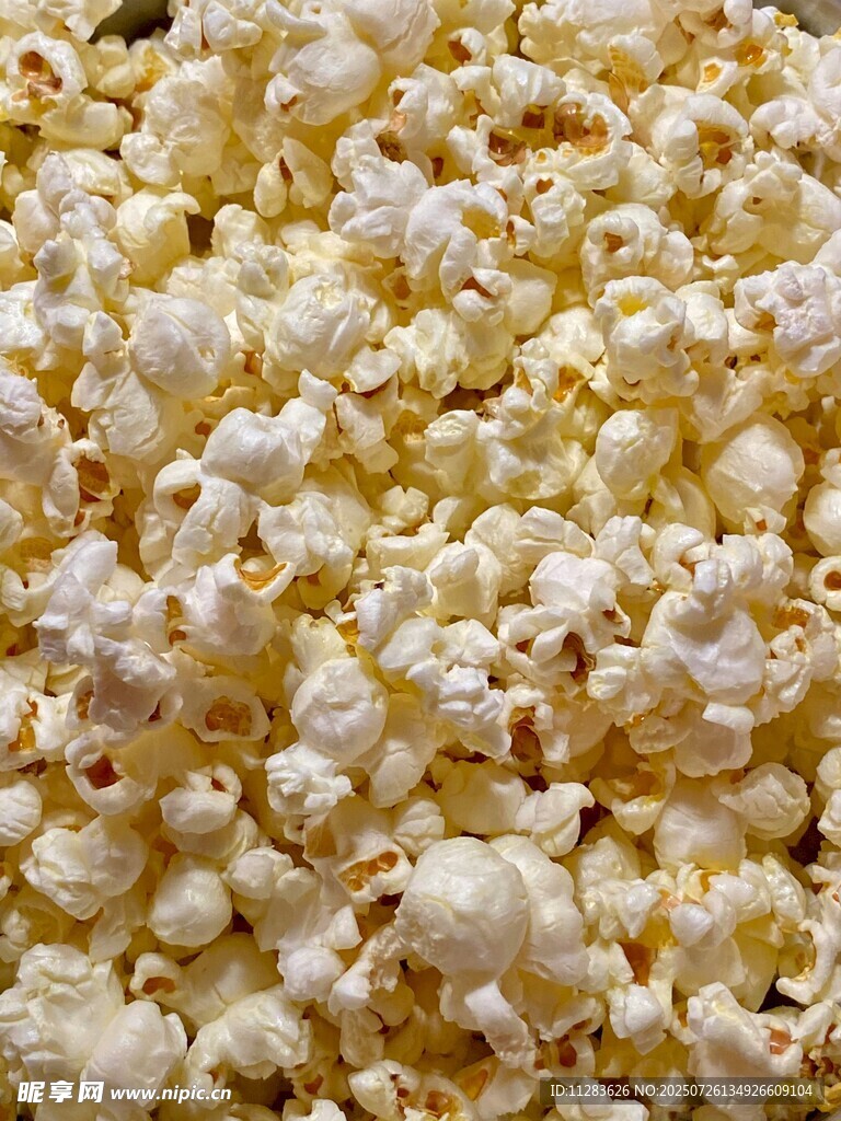 美味爆米花特写