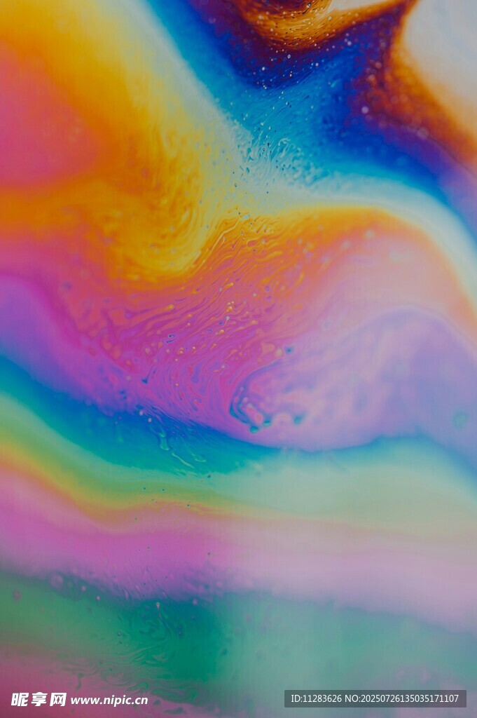 梦幻多彩流体纹理