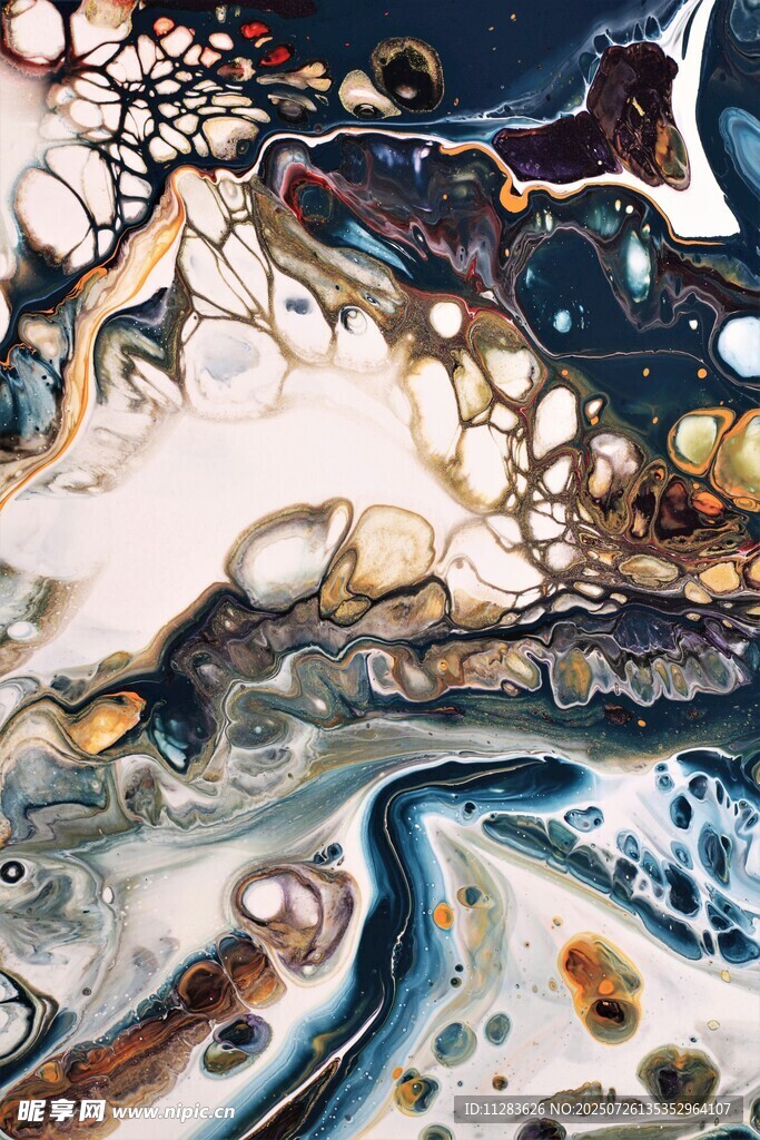 抽象流体艺术纹理画面