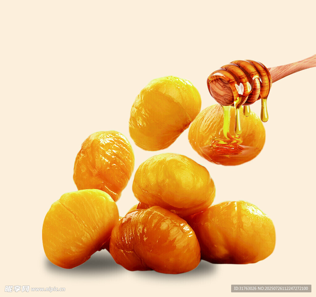 蜂蜜浇淋的美味板栗