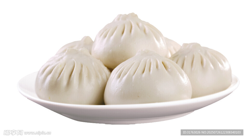 一盘美味的包子