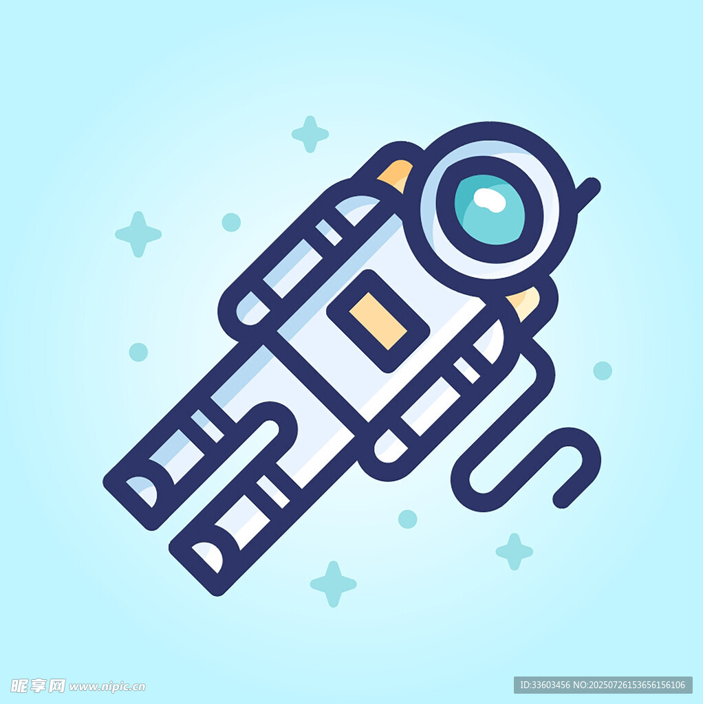 太空宇航员插画形象