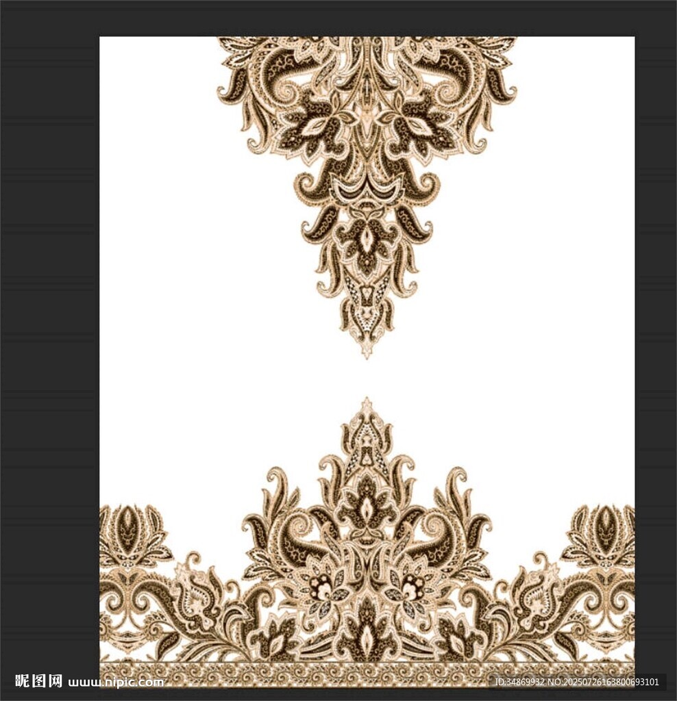 欧式奢华雕花装饰图案