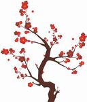 红梅绽放图