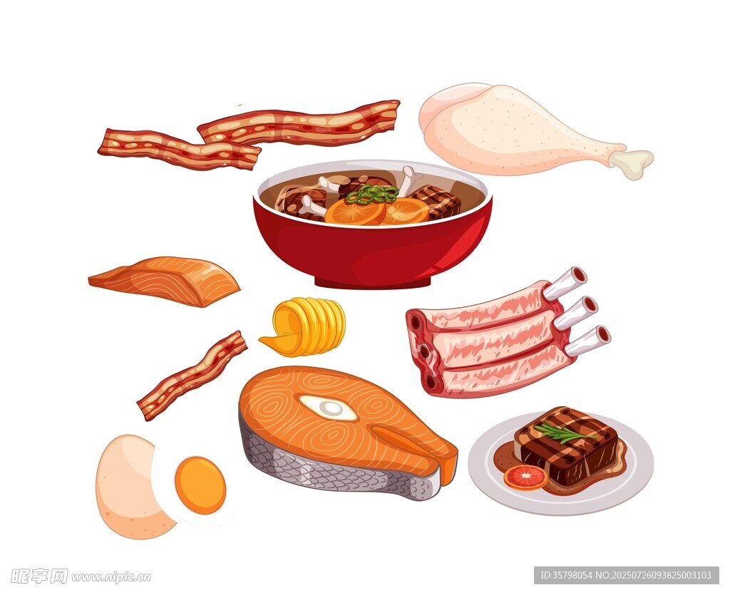 肉类食材插图