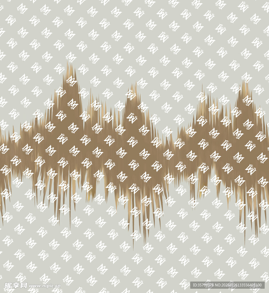 棕色渐变声波图案背景