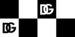 黑白棋盘格DG标志图案