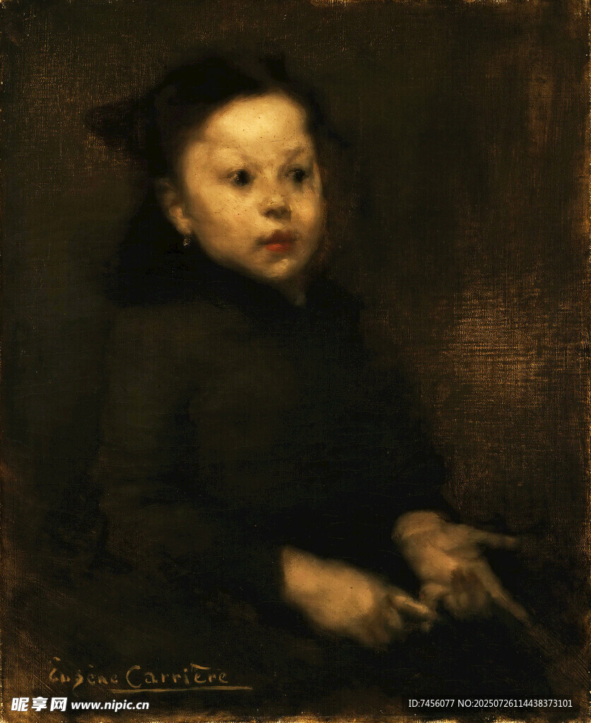 小孩肖像画