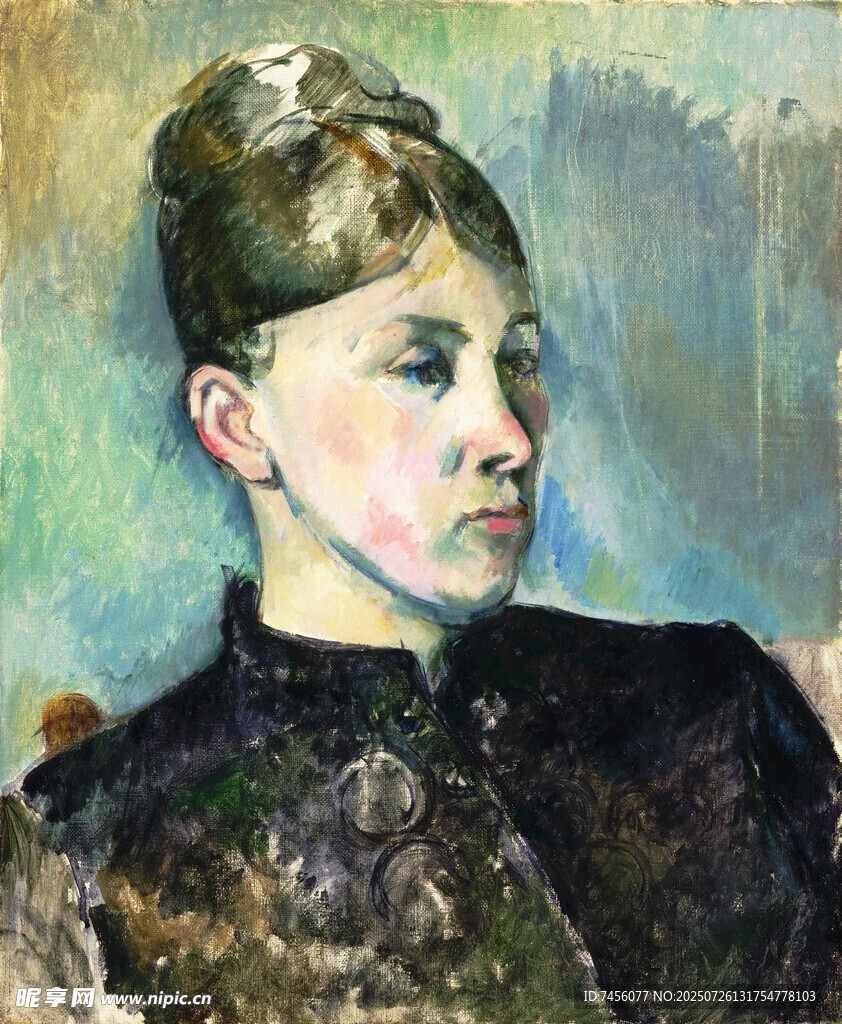 女子肖像油画