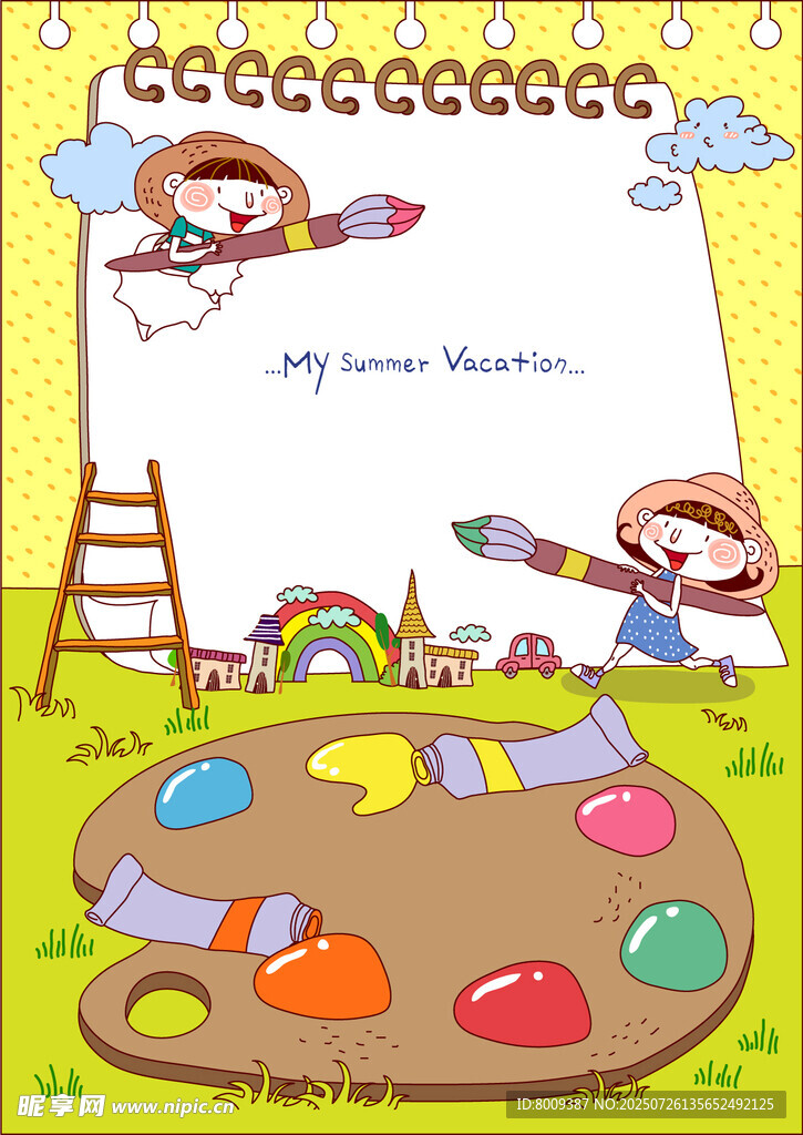 儿童绘画场景多彩创意空间