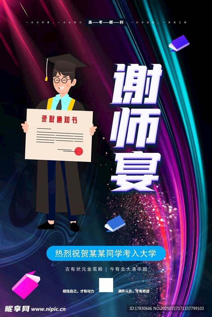 谢师宴宣传海报