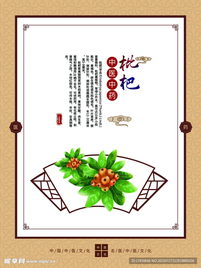 中式传统花卉装饰图案