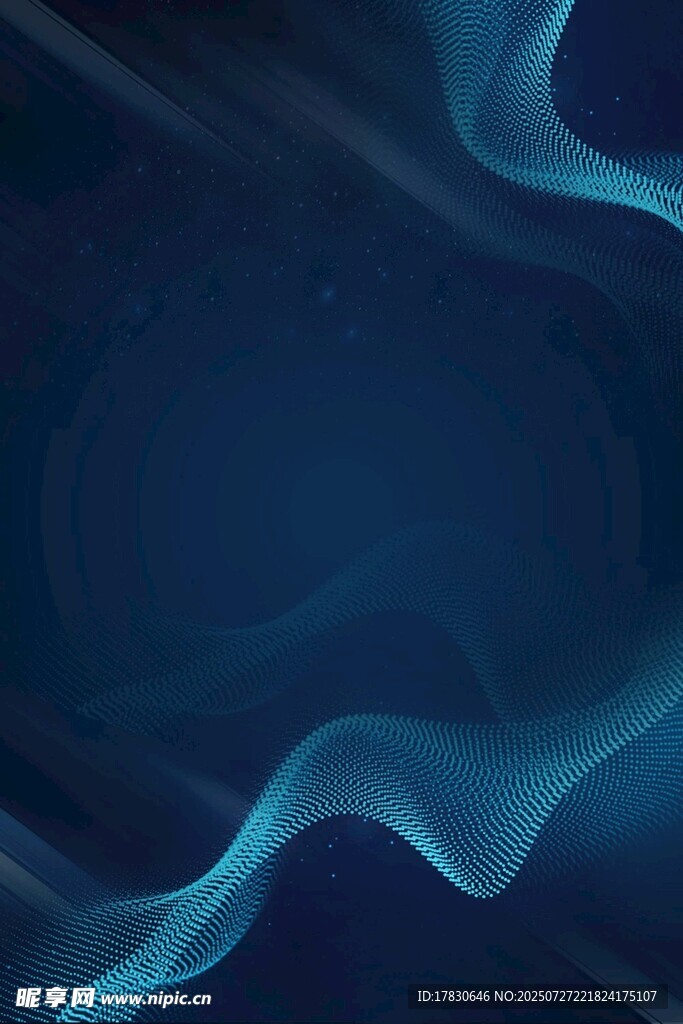 蓝色流动纹理抽象背景图