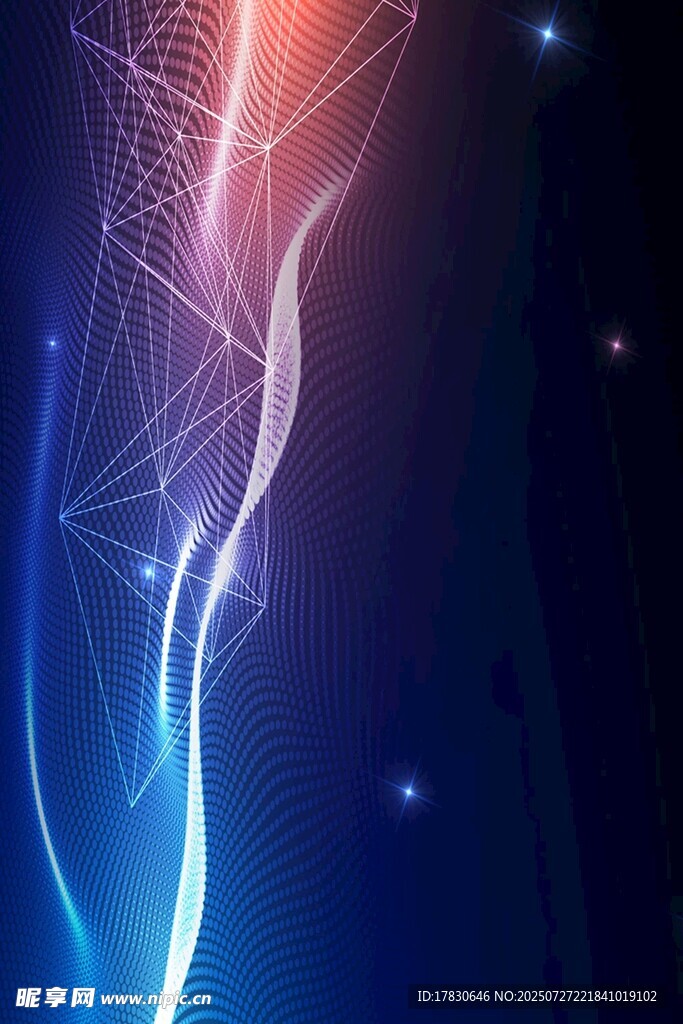梦幻炫彩光线背景图