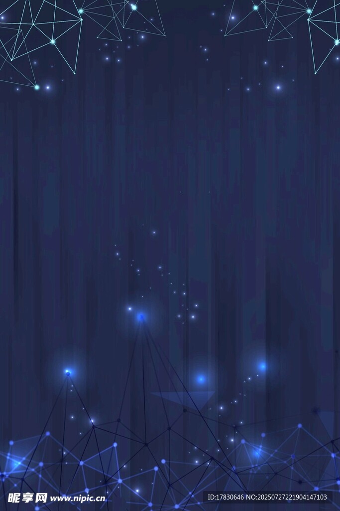 梦幻蓝色星空背景图