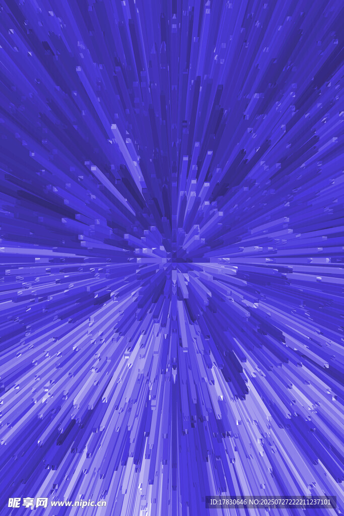 蓝色放射状抽象纹理背景