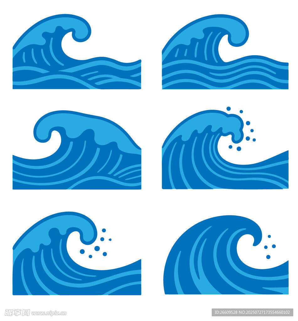 蓝色海浪