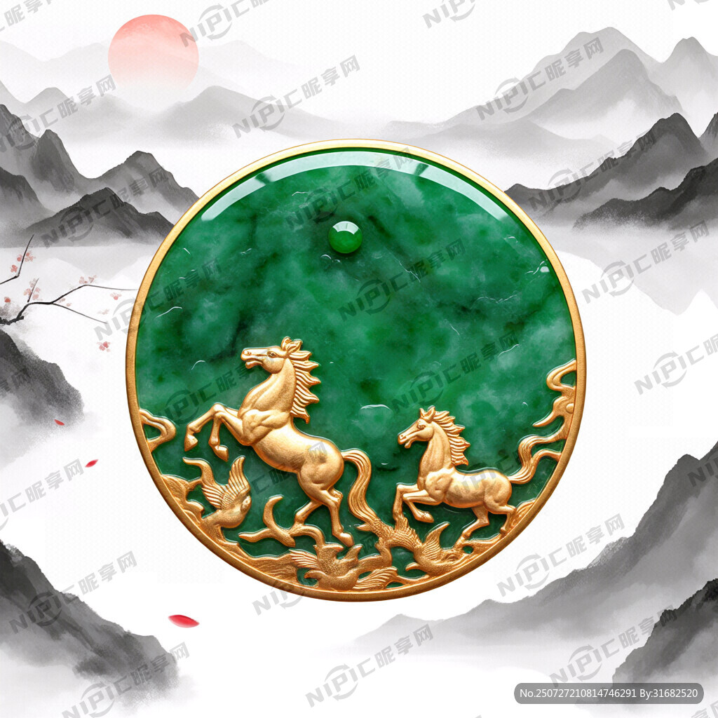 金包玉 马踏飞燕造型 3D渲染