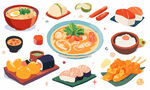 多样日式美食