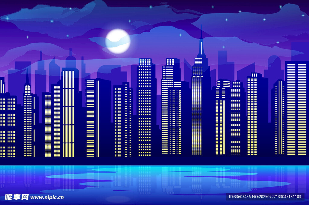 梦幻都市夜景