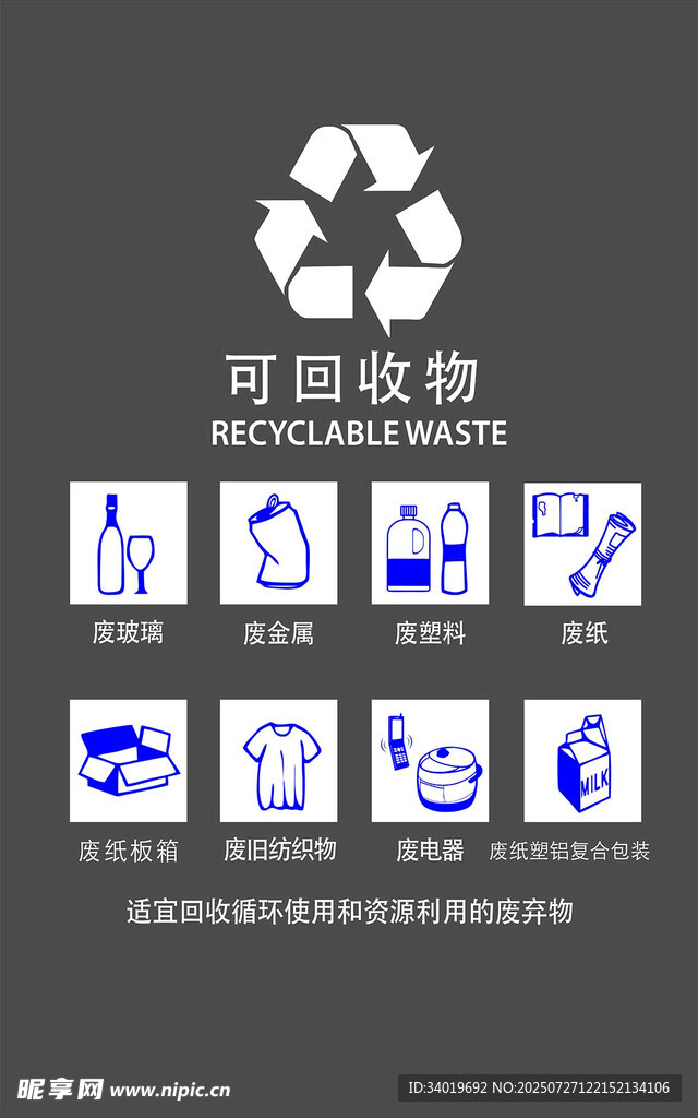 可回收物图标展示
