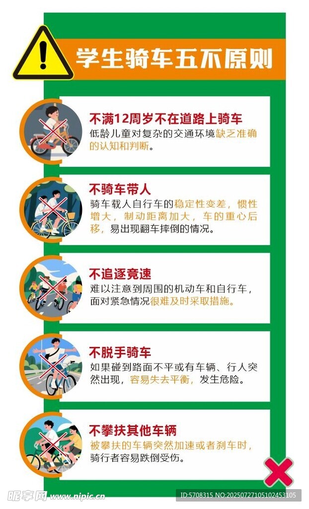 青少年骑行安全