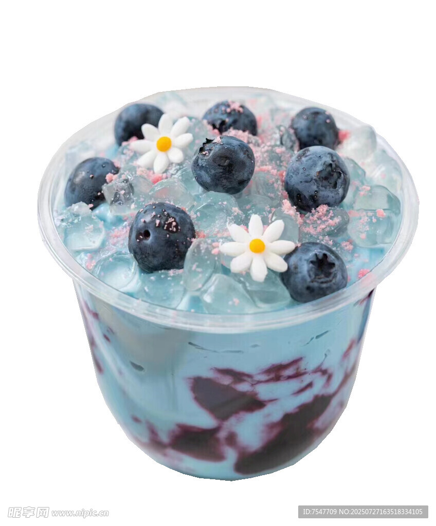 蓝莓酸奶蓝色饮品