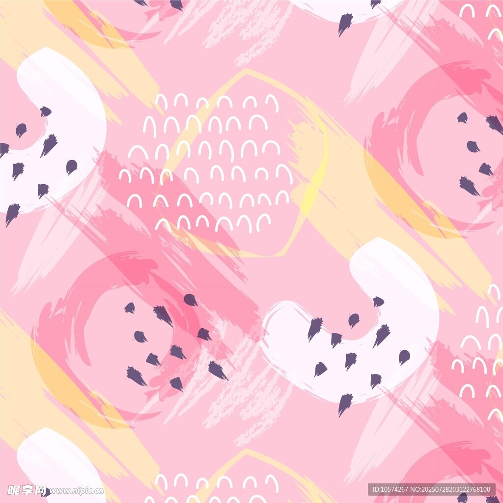 粉色水果图案背景纹理