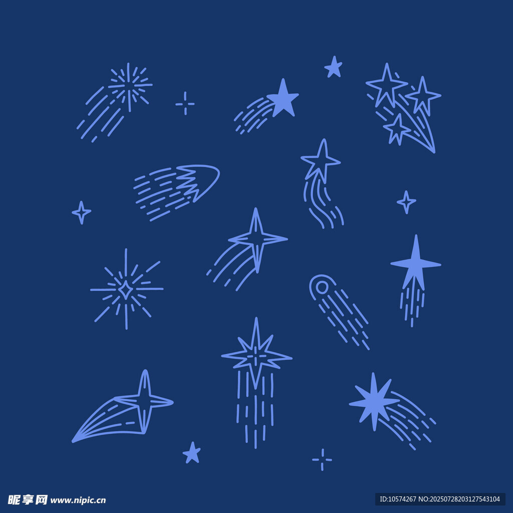 梦幻星空图案