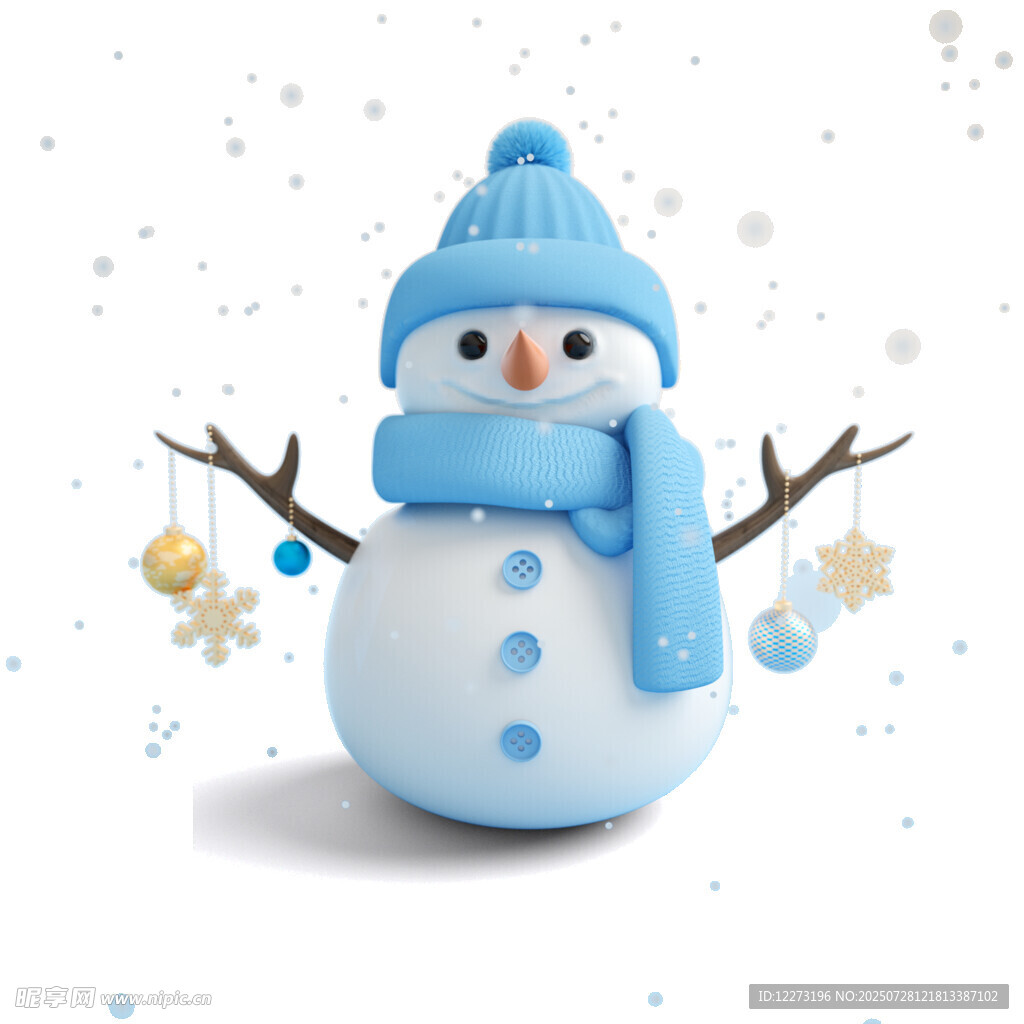 可爱雪人玩偶 