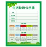 生活垃圾分类公示牌