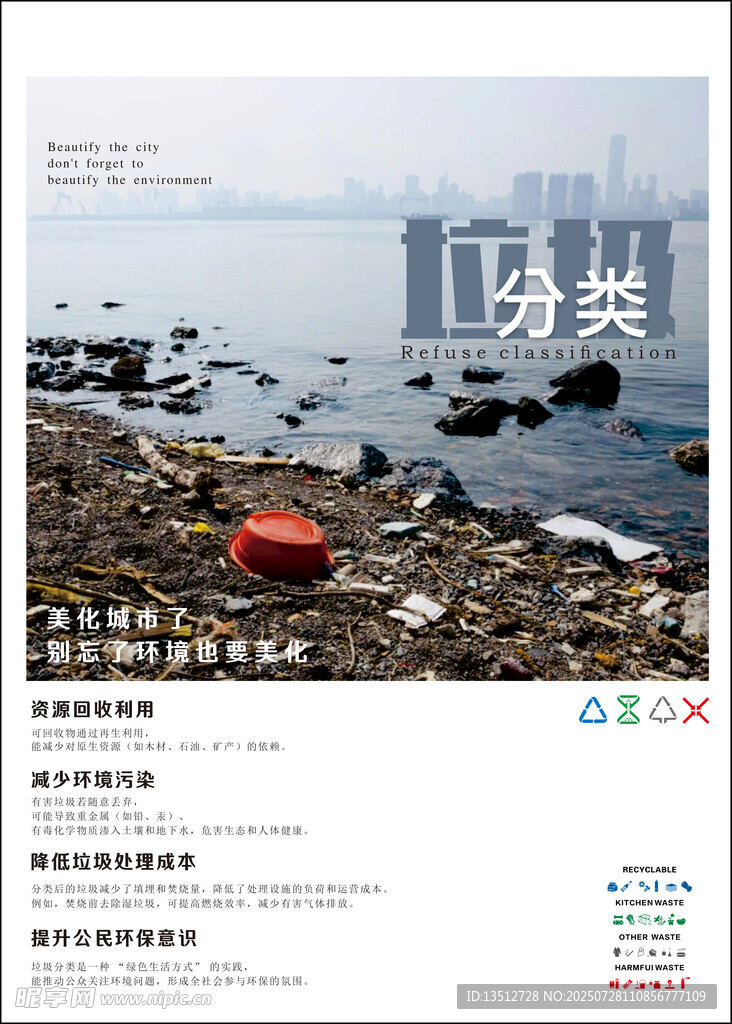 垃圾分类利用资源海报