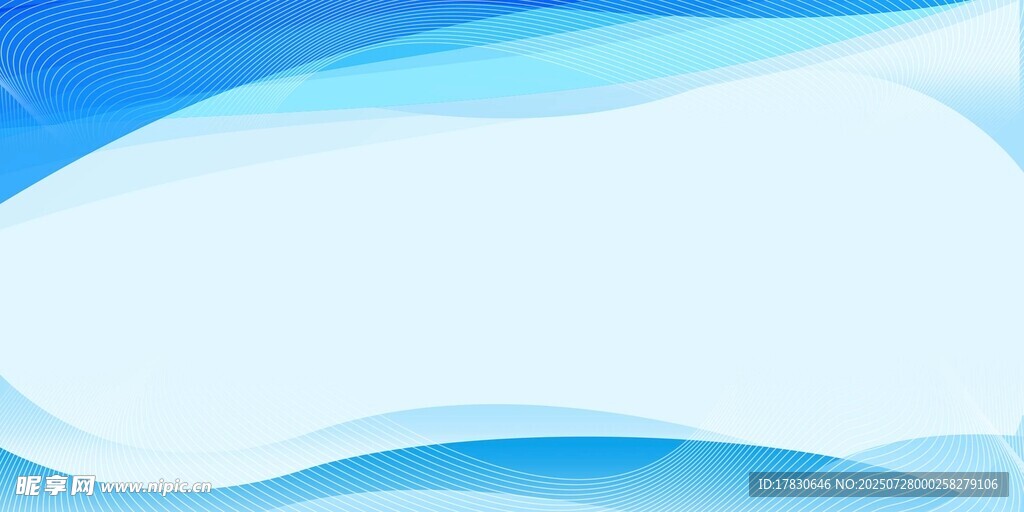 蓝色渐变波浪背景图
