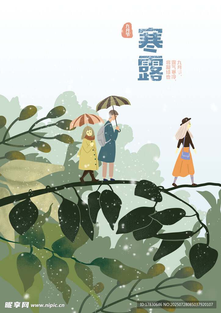 寒露节气海报