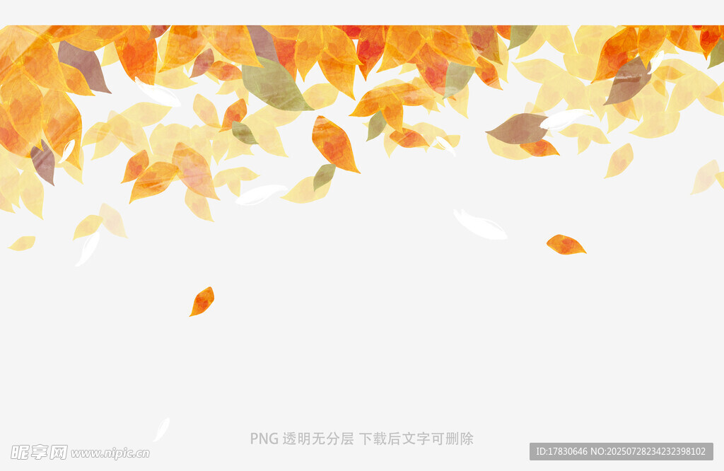 秋季落叶背景图