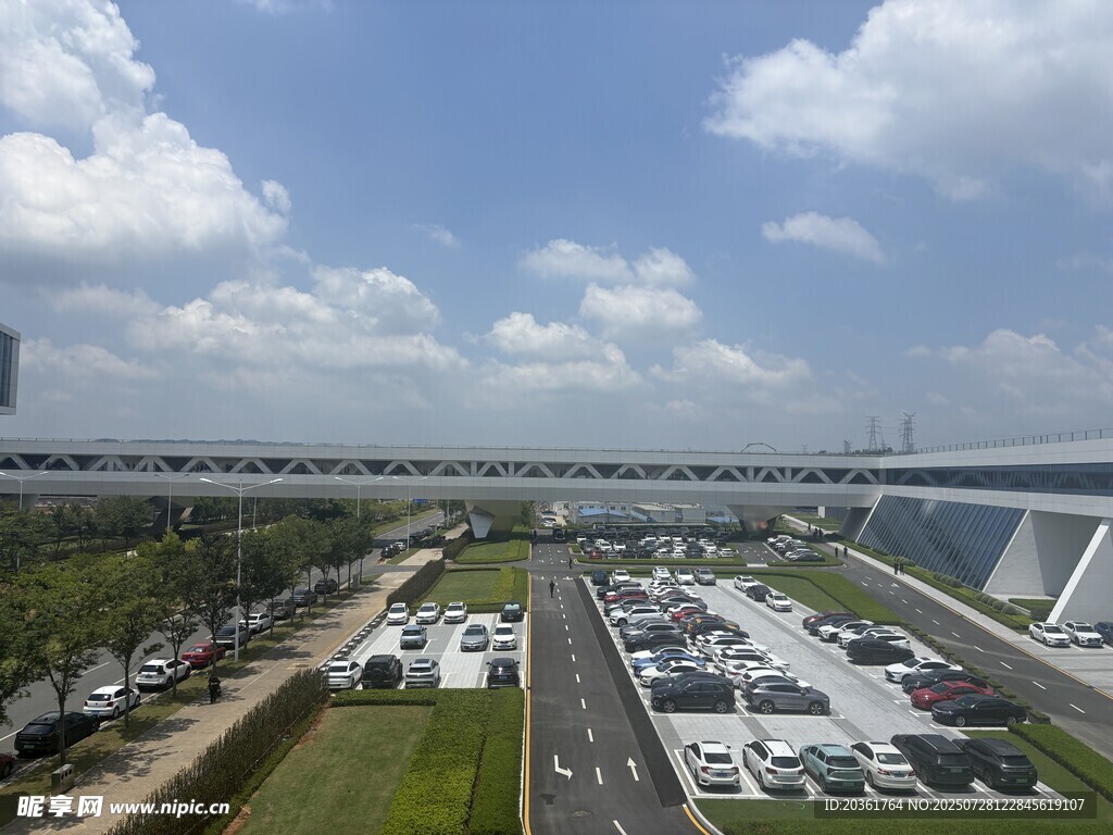 城市开阔景观俯瞰图